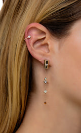 Ear Insert Multi Stone Drop