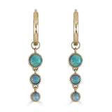 Huggies with Slide On Trio Opal Drop