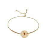 Medallion Pull Tie Bracelet