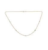 Multi Stone Opal Chain Necklace