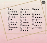Morse Code Stacking Band