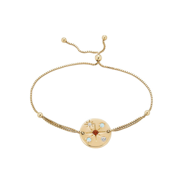 Medallion Pull Tie Bracelet