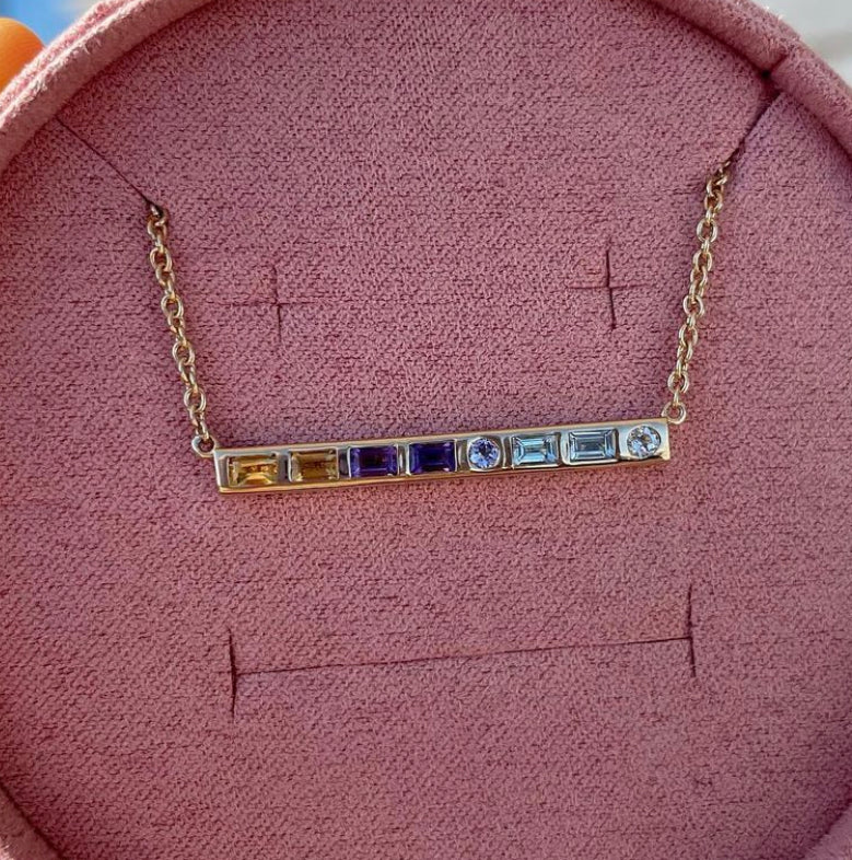 Morse Code Bar Necklace